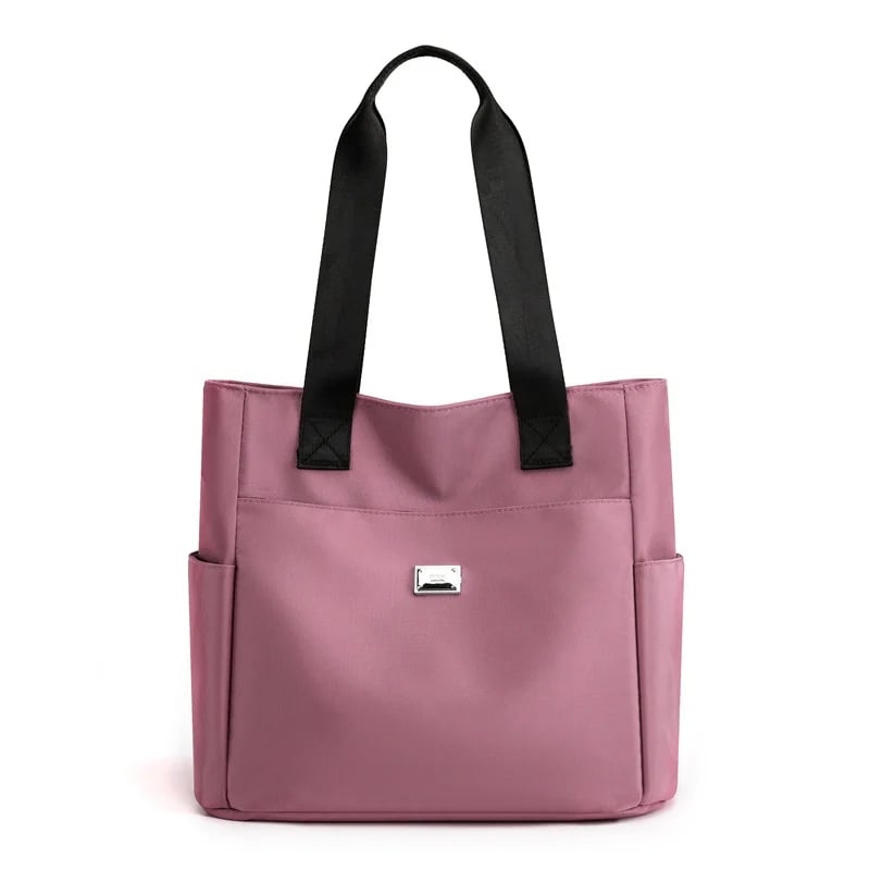 UrbanTote – Large Capacity Multi Pocket Shoulder Bag – Pink