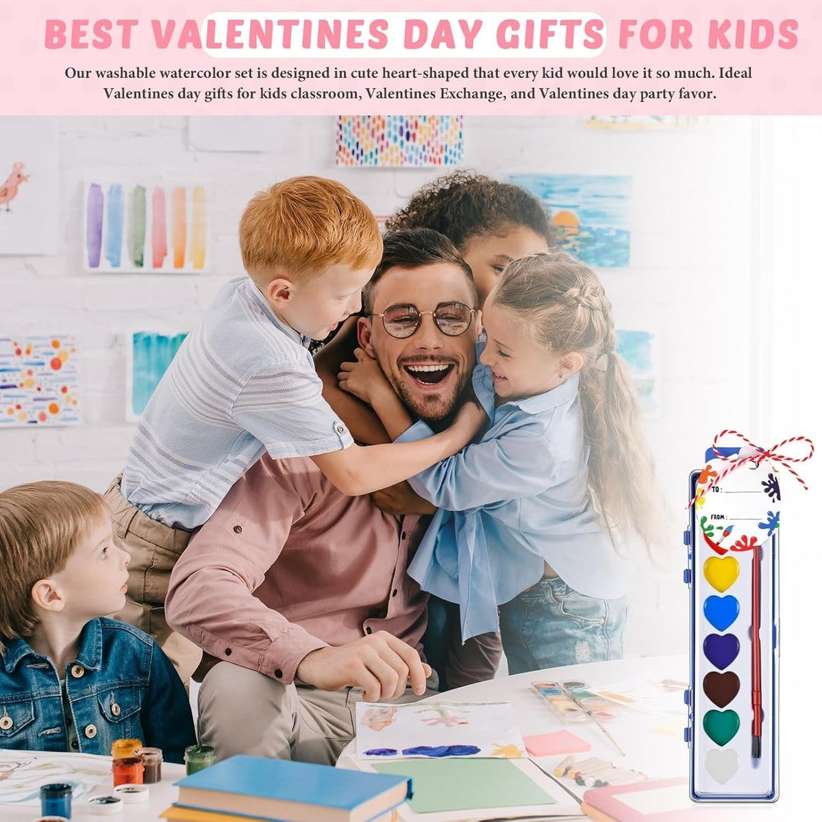 2026 Mini Watercolor Paint Set for Valentine's Day | Romantic Art Gift – image 10