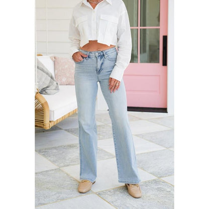 ShapeDenim – Vintage Wash Straight-Leg Jeans – image 7