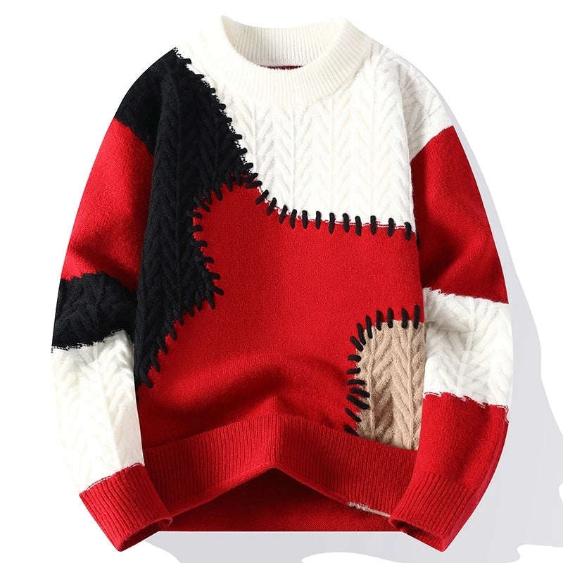 Luca Street Knit Pullover – Red / M