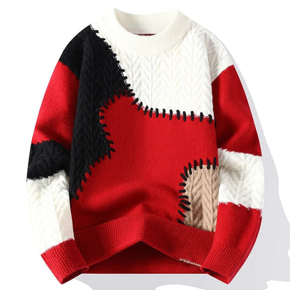 Luca Street Knit Pullover – Red / M