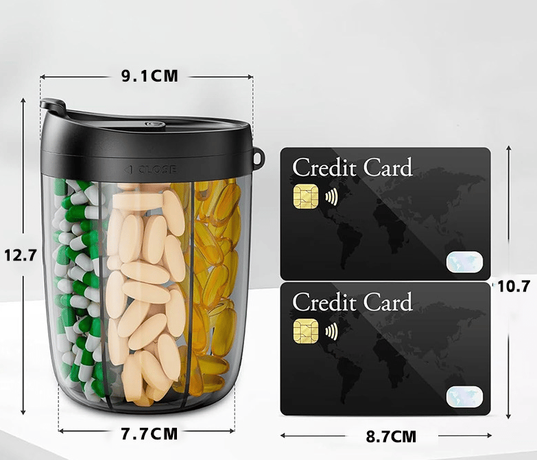 DailyMeds – 6 Compartment Pill Storage Container – image 5
