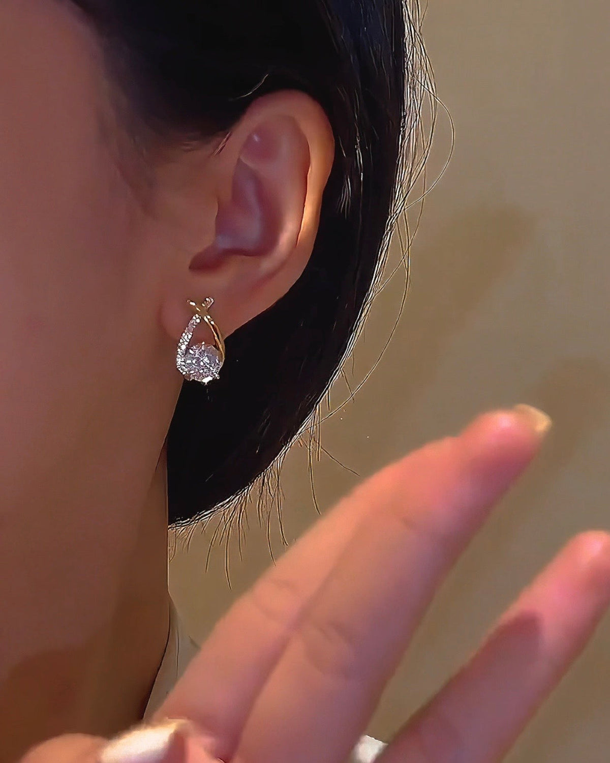 Lunelle – Elegant Crystal Earrings – image 2