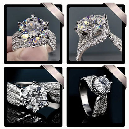 RomaBrilliance – Elegant 5 Carat Moissanite Ring – image 17