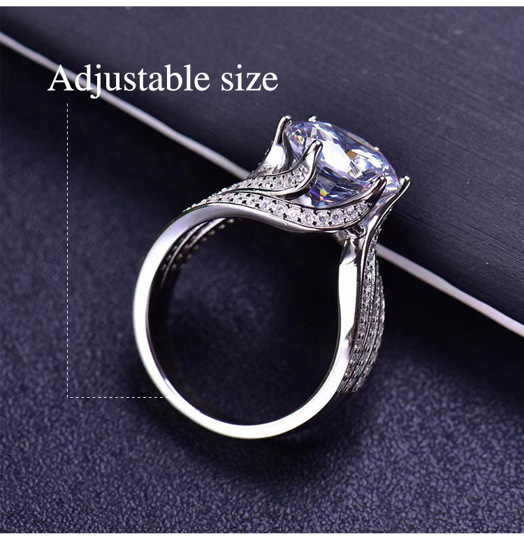 RomaBrilliance – Elegant 5 Carat Moissanite Ring – image 4