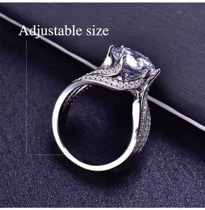 RomaBrilliance – Elegant 5 Carat Moissanite Ring – image 4