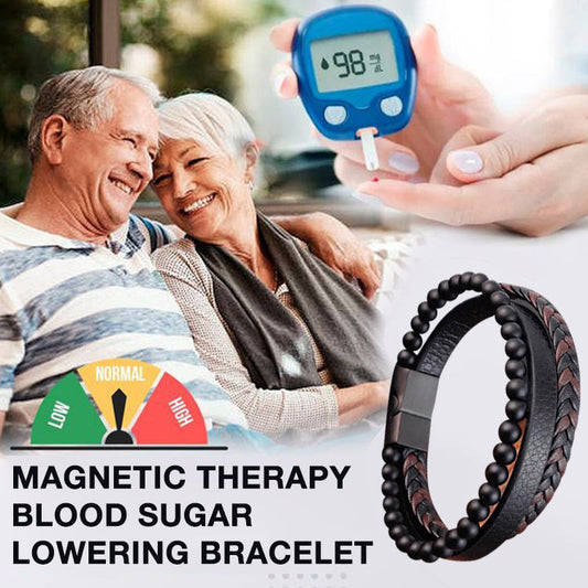 HarmonyBand – Everyday Wellness Bracelet – Natural Stone Obsidian Leather Bracelet