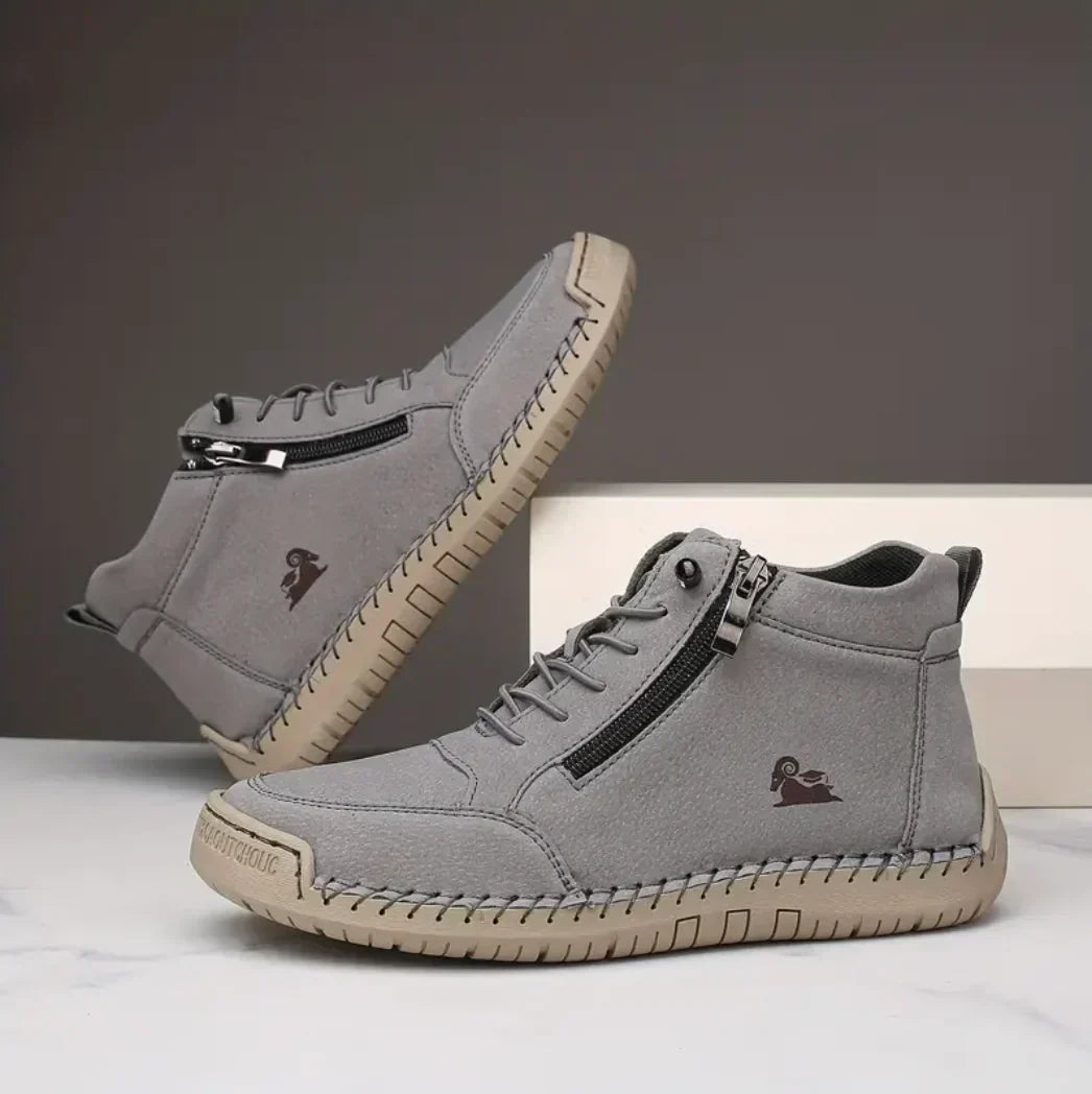 Vogadeck™ DoubleZip – Orthopedic comfort sneakers for everyday support – Grey / 2.5