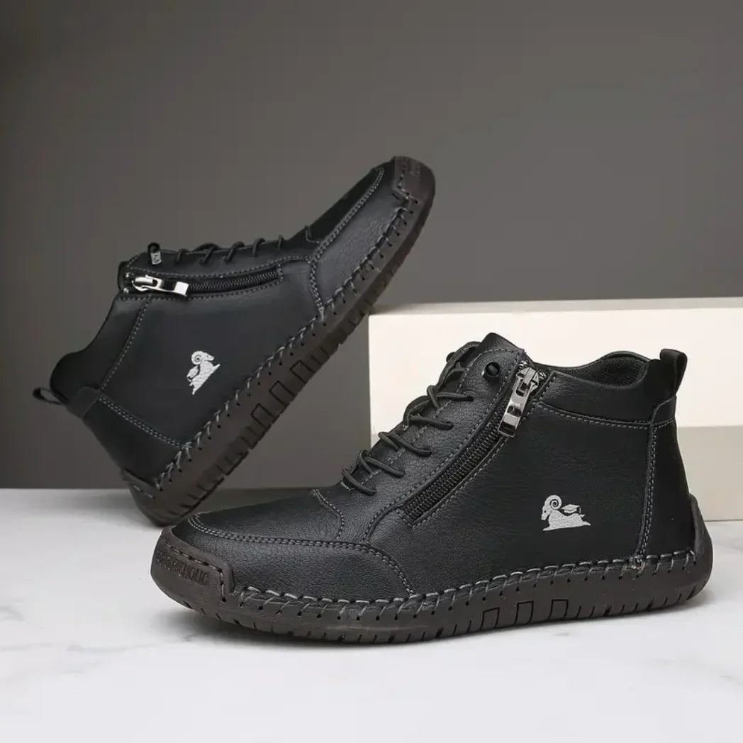 Vogadeck™ DoubleZip – Orthopedic comfort sneakers for everyday support – Black / 2.5