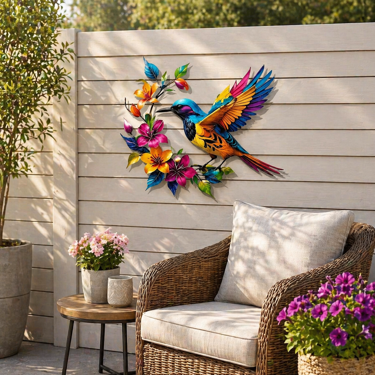 BloomForge – Hummingbird Metal Wall Art – image 19