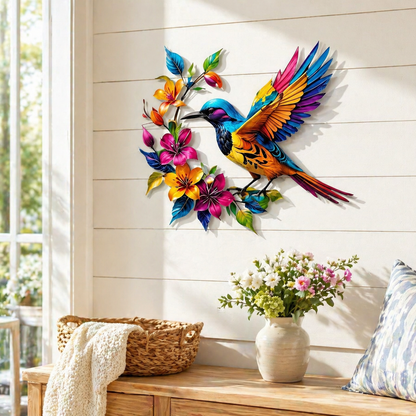 BloomForge – Hummingbird Metal Wall Art – image 12
