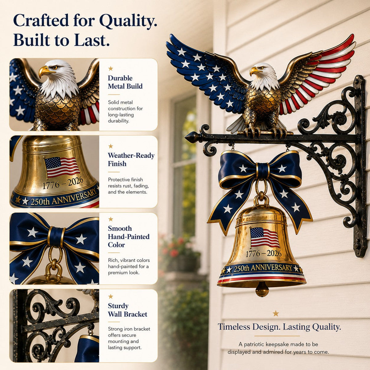 EagleLegacy – 1776–2026 Spirit of Liberty Collectible Bell – image 5