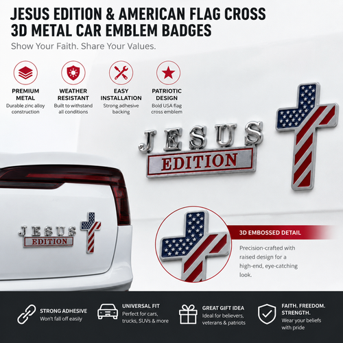 BlessedJourney – Faith Auto Badge – BUY 1
