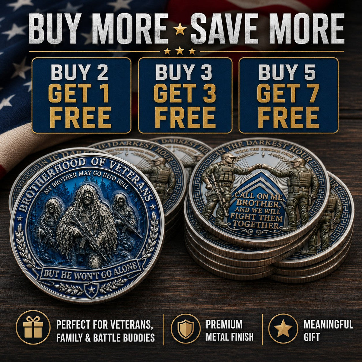 BattleBond – Veteran Loyalty Challenge Coin – image 5