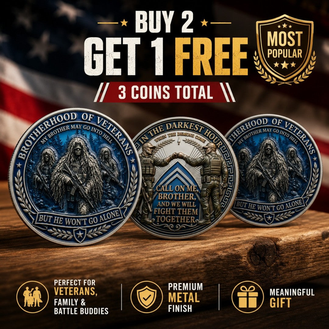 BattleBond – Veteran Loyalty Challenge Coin – BUY 2 GET 1 FREE -3 Coins