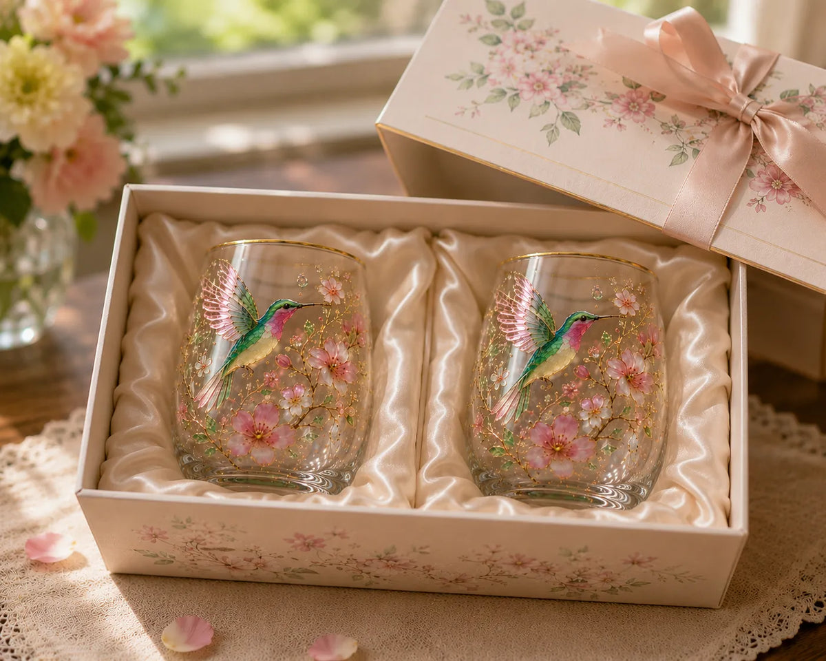 MorningMuse – Elegant Hummingbird Tea Glass – BUY 2  【FREE SHIPPING】