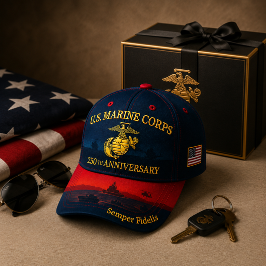 ValorWear – Marine Corps Commemorative Cap – Buy 1 / One Size Fits Most (Circumference 21 5/8"- Circumference 24 1/8")