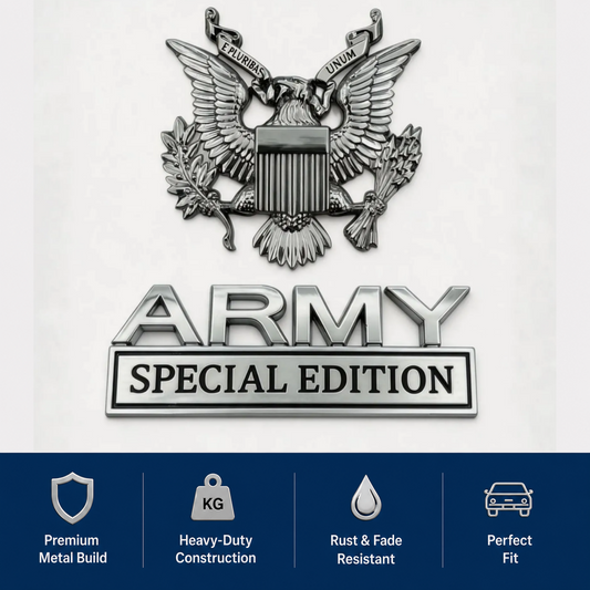 EliteValor – Military Eagle Chrome Badge – BUY 1