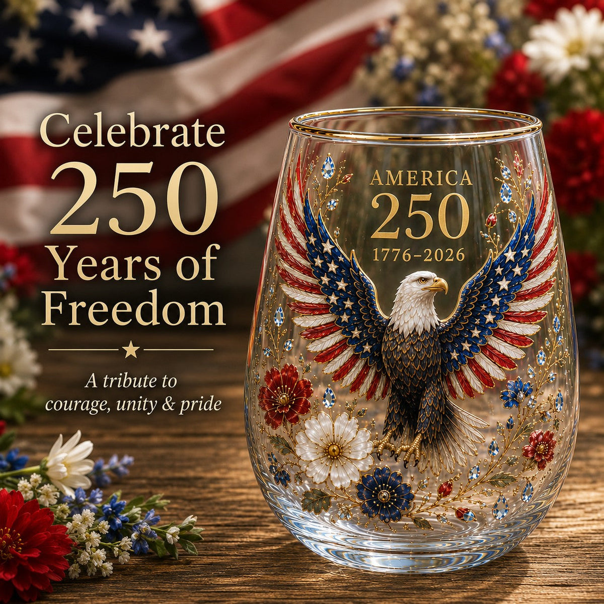 ValorSpirit – America 250 Commemorative Glass Tumbler – image 7