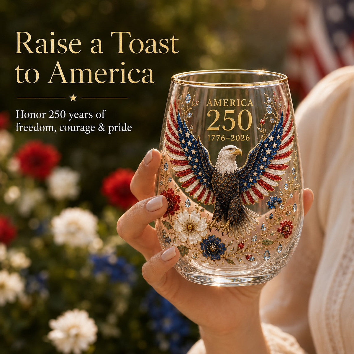 ValorSpirit – America 250 Commemorative Glass Tumbler – image 4