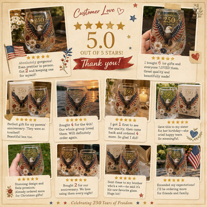 ValorSpirit – America 250 Commemorative Glass Tumbler – image 2