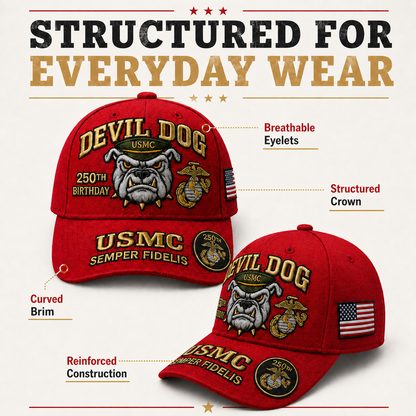 SemperValor – Devil Dog Heritage Embroidered Cap – image 6