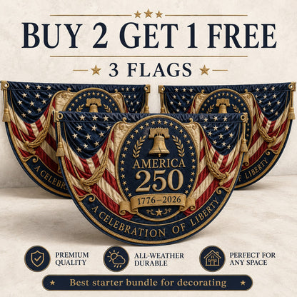 StarSpire - USA Fan Shaped Banner Flag – image 11