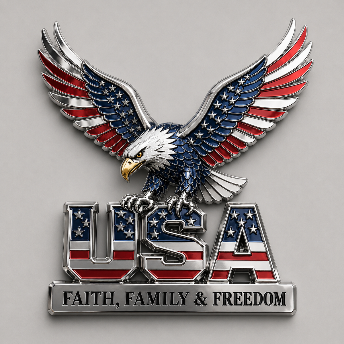 HonorWing – Patriotic USA Metal Emblem – image 9