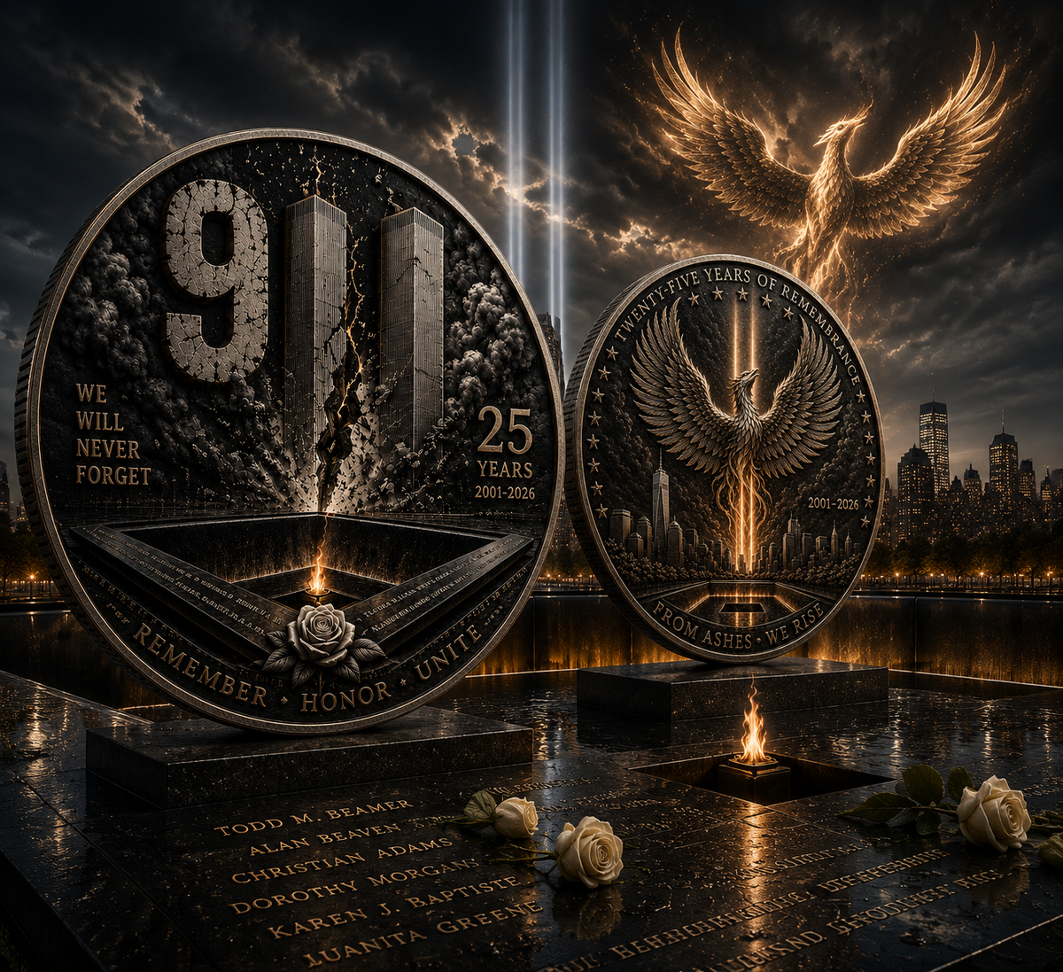 RemembranceHonor - 9/11 25th Anniversary Commemorative Coin – Buy 1