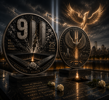 RemembranceHonor - 9/11 25th Anniversary Commemorative Coin – Buy 1