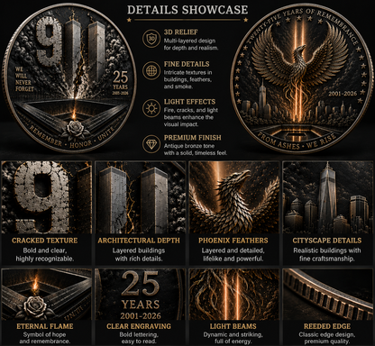 RemembranceHonor - 9/11 25th Anniversary Commemorative Coin – image 5