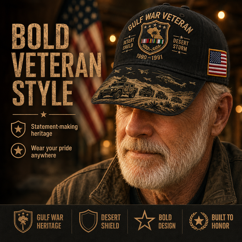 DesertLegacy – Gulf War Veteran Commemorative Cap – image 8