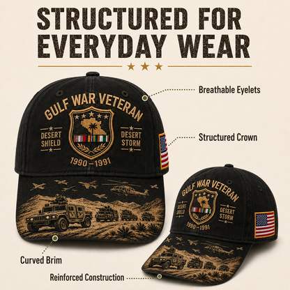 DesertLegacy – Gulf War Veteran Commemorative Cap – image 9
