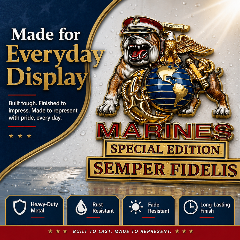 MarineValor – Patriotic Metal Emblem – image 2
