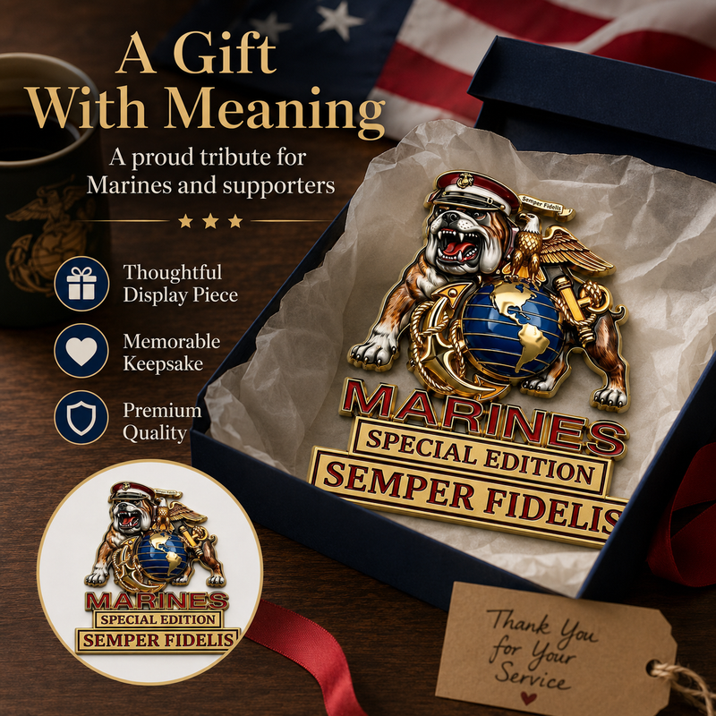 MarineValor – Patriotic Metal Emblem – image 3