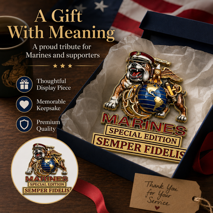 MarineValor – Patriotic Metal Emblem – image 3