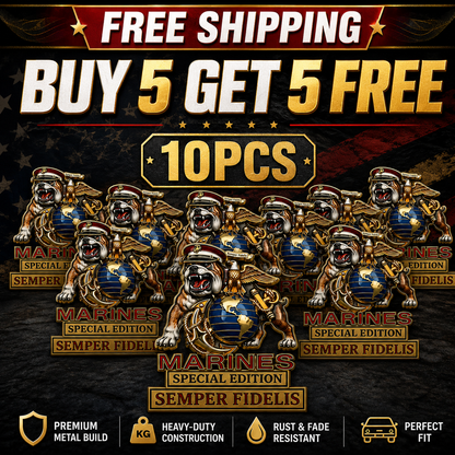 MarineValor – Patriotic Metal Emblem – Buy 5 GET 5 FREE – 10 Emblems⏰Only Today【Free Shipping】