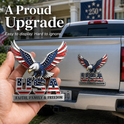 HonorWing – Patriotic USA Metal Emblem – image 3