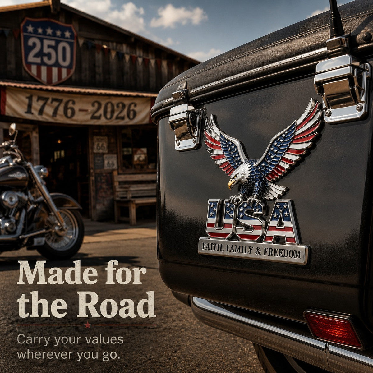 HonorWing – Patriotic USA Metal Emblem – image 4