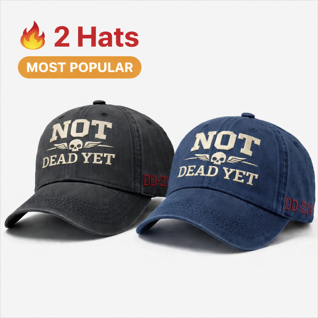 PatriotEdge – Veteran Tribute Cotton Dad Hat – 2 Hats (Black + Navy)