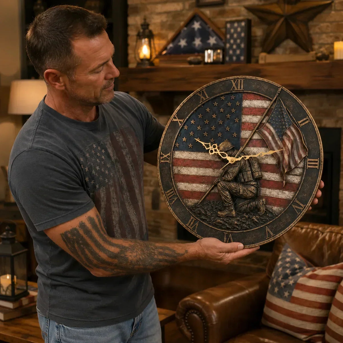 PatriotSpirit – Memorial Wall Clock – image 11