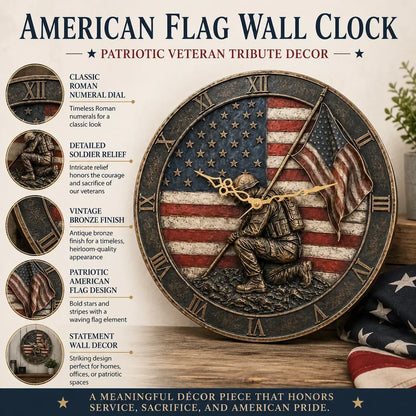 PatriotSpirit – Memorial Wall Clock – image 8