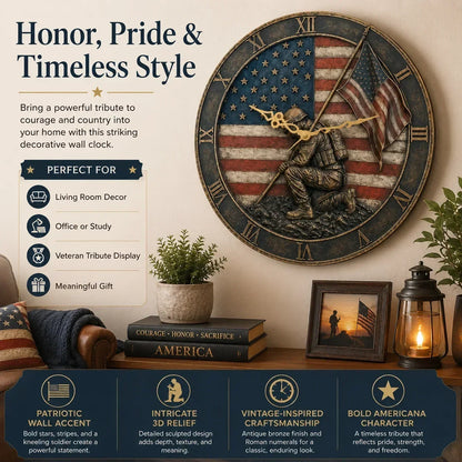 PatriotSpirit – Memorial Wall Clock – image 9