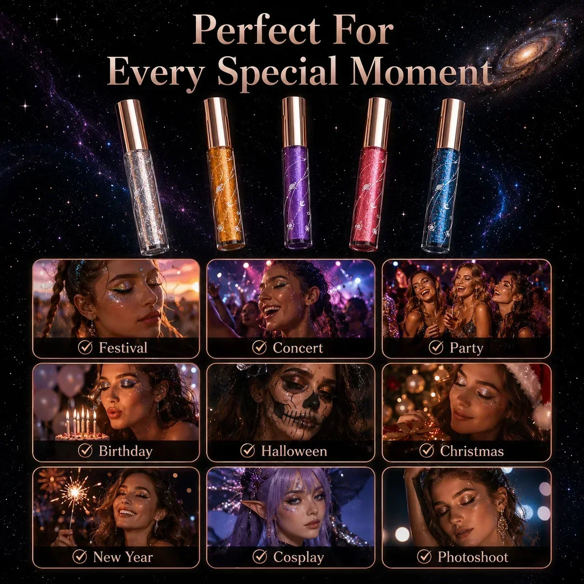 SparkleLash – Shimmer Glitter Mascara Collection – image 4
