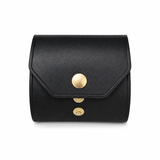 SlimVault – Artisan Handcrafted Leather Wallet – Black