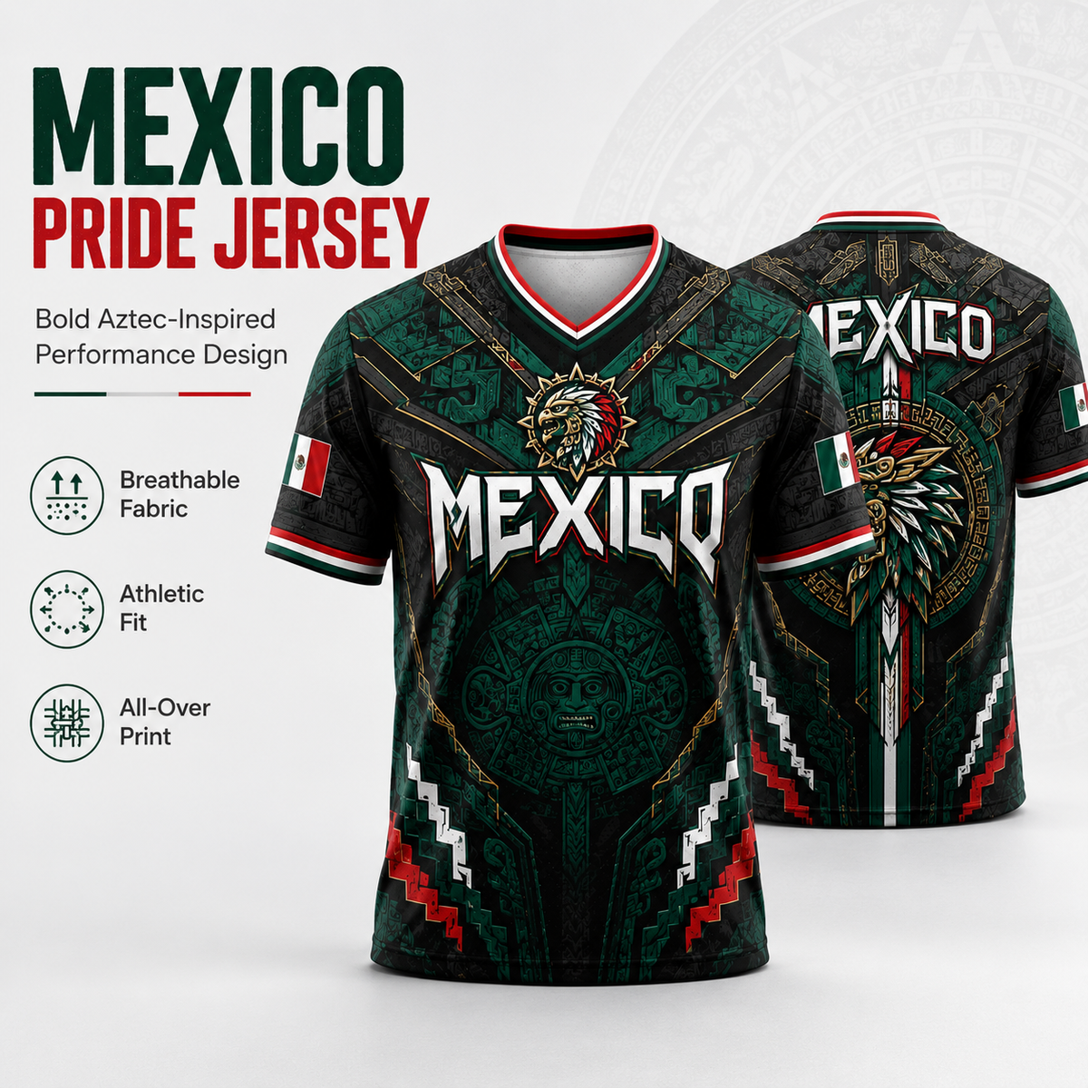 VivaEagle – Mexico Warrior Fan Jersey – S / Buy 1 Get 30% OFF