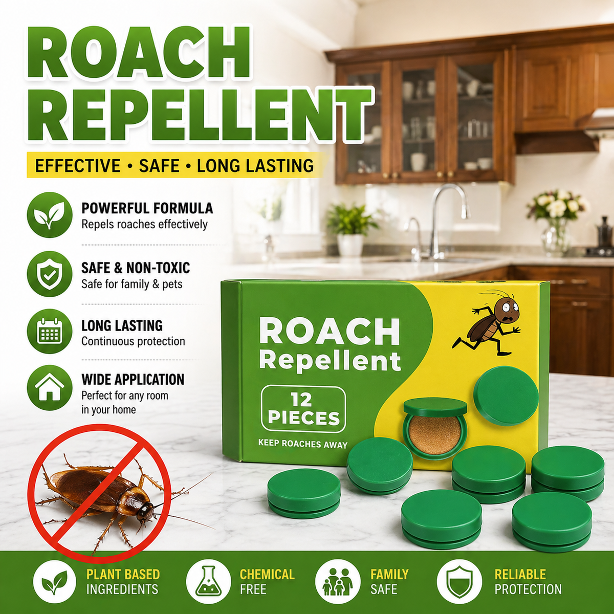 InsectBarrier – Roach Control Solution – Buy 2 pcs (Free Shipping)