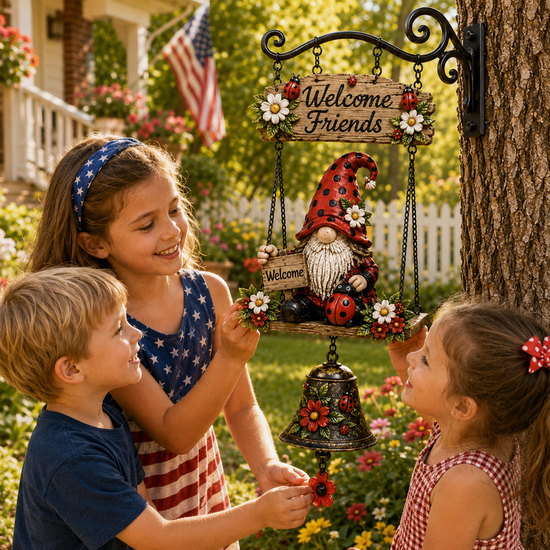 BellGnome – Hanging Garden Gnome Bell Ornament – image 9