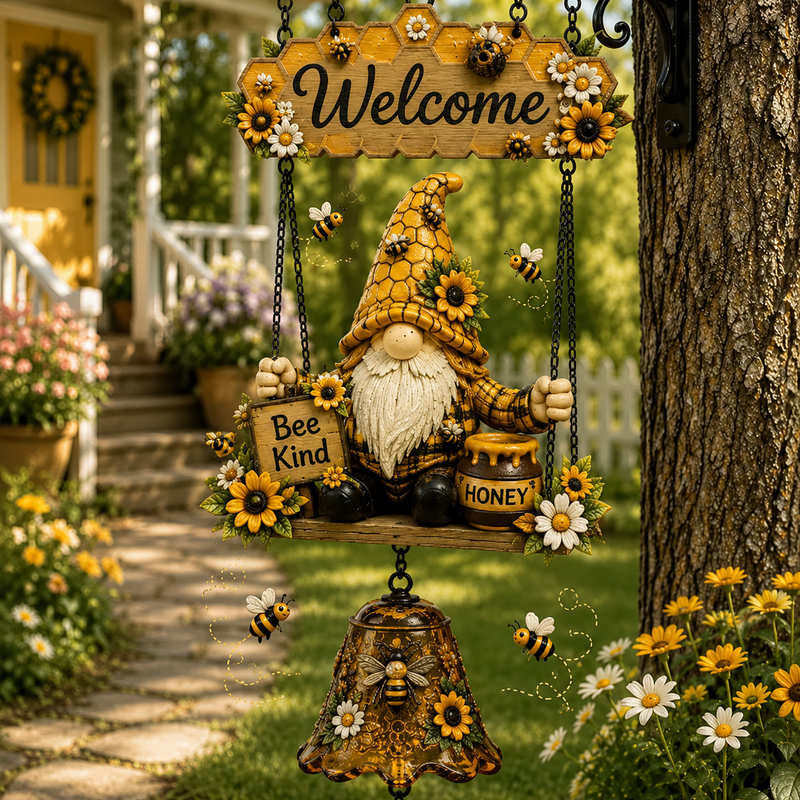 BellGnome – Hanging Garden Gnome Bell Ornament – Gnome Canister