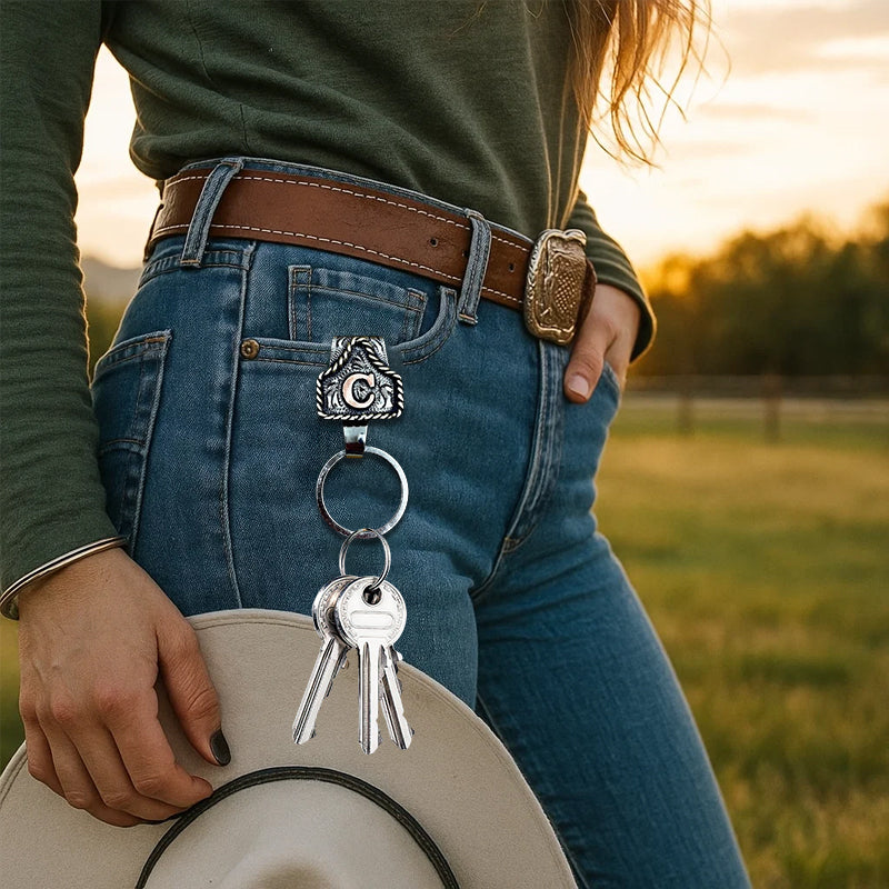 RodeoKey – Western Initial Key Clip – image 3